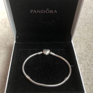 Heart pendant Pandora bracelet (small)